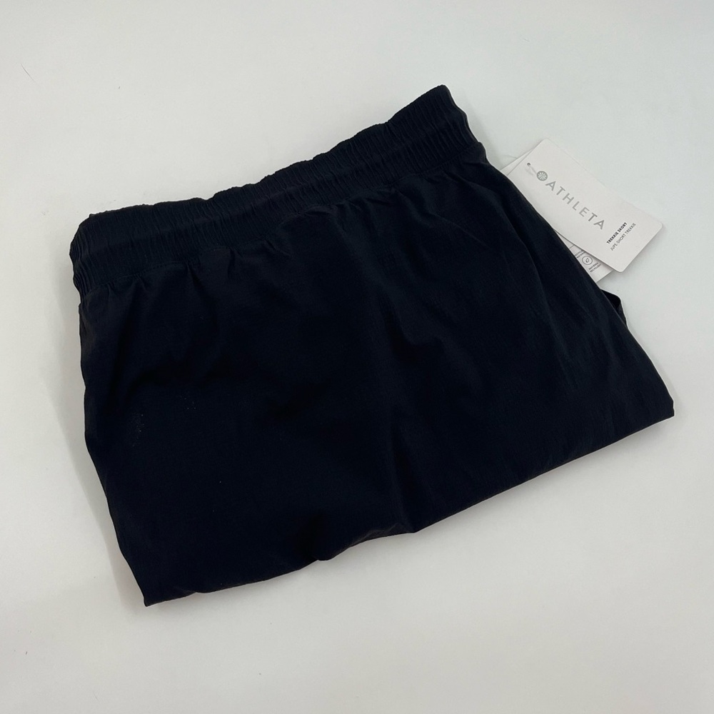 NWT Athleta Women's 26 Nylon Black Jupe-Short Trekkie Skort‎